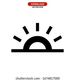 sun icon or logo isolated sign symbol vector illustration - high quality black style vector icons
