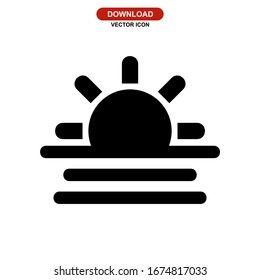sun icon or logo isolated sign symbol vector illustration - high quality black style vector icons
