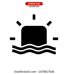 sun icon or logo isolated sign symbol vector illustration - high quality black style vector icons
