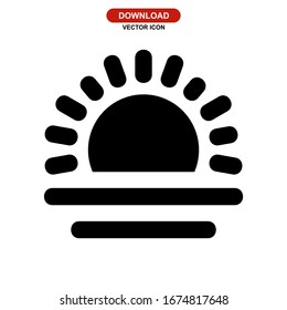 sun icon or logo isolated sign symbol vector illustration - high quality black style vector icons
