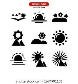 sun icon or logo isolated sign symbol vector illustration - Collection of high quality black style vector icons
