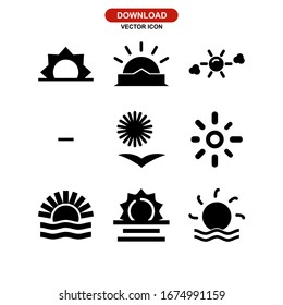 sun icon or logo isolated sign symbol vector illustration - Collection of high quality black style vector icons
