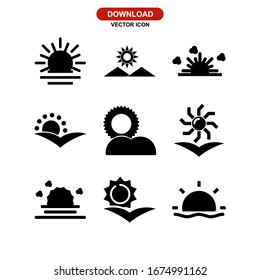 sun icon or logo isolated sign symbol vector illustration - Collection of high quality black style vector icons
