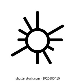 sun icon or logo isolated sign symbol vector illustration - high quality black style vector icons
