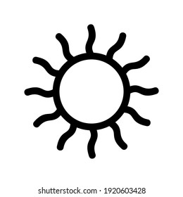 sun icon or logo isolated sign symbol vector illustration - high quality black style vector icons
