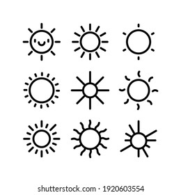 sun icon or logo isolated sign symbol vector illustration - Collection of high quality black style vector icons
