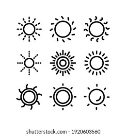 sun icon or logo isolated sign symbol vector illustration - Collection of high quality black style vector icons
