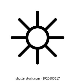 sun icon or logo isolated sign symbol vector illustration - high quality black style vector icons
