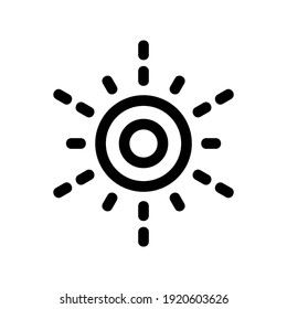 sun icon or logo isolated sign symbol vector illustration - high quality black style vector icons

