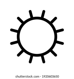 sun icon or logo isolated sign symbol vector illustration - high quality black style vector icons
