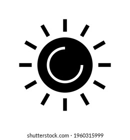 sun icon or logo isolated sign symbol vector illustration - high quality black style vector icons
