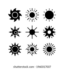 sun icon or logo isolated sign symbol vector illustration - Collection of high quality black style vector icons
