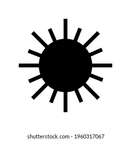 sun icon or logo isolated sign symbol vector illustration - high quality black style vector icons

