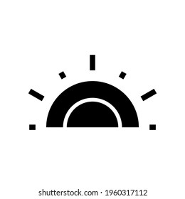 icono solar o logotipo símbolo de signo aislado ilustración vectorial - iconos vectoriales de estilo negro de alta calidad
