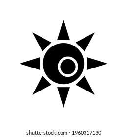 sun icon or logo isolated sign symbol vector illustration - high quality black style vector icons
