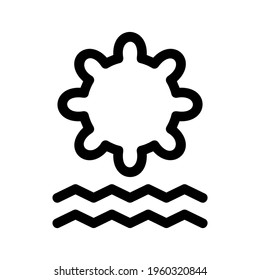 icono solar o logotipo símbolo de signo aislado ilustración vectorial - iconos vectoriales de estilo negro de alta calidad
