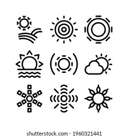 sun icon or logo isolated sign symbol vector illustration - Collection of high quality black style vector icons
