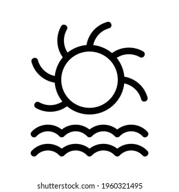 sun icon or logo isolated sign symbol vector illustration - high quality black style vector icons
