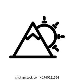 sun icon or logo isolated sign symbol vector illustration - high quality black style vector icons
