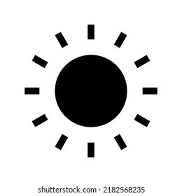 sun icon or logo isolated sign symbol vector illustration - high quality black style vector icons
