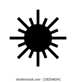 sun icon or logo isolated sign symbol vector illustration - high quality black style vector icons

