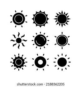 sun icon or logo isolated sign symbol vector illustration - Collection of high quality black style vector icons
