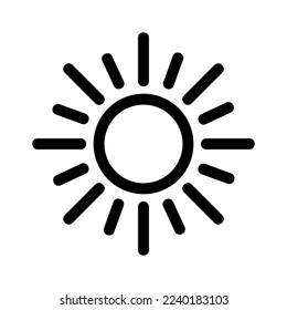 sun icon or logo isolated sign symbol vector illustration - high quality black style vector icons

