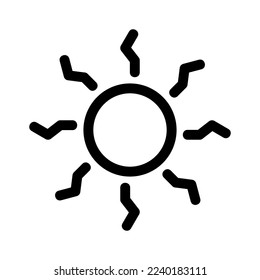 sun icon or logo isolated sign symbol vector illustration - high quality black style vector icons
