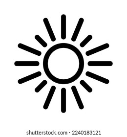 sun icon or logo isolated sign symbol vector illustration - high quality black style vector icons
