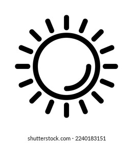 sun icon or logo isolated sign symbol vector illustration - high quality black style vector icons
