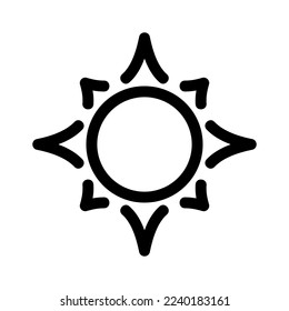 sun icon or logo isolated sign symbol vector illustration - high quality black style vector icons
