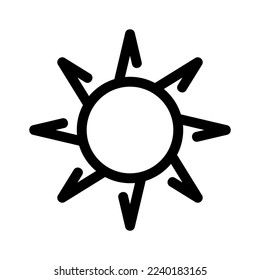 sun icon or logo isolated sign symbol vector illustration - high quality black style vector icons
