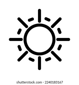 sun icon or logo isolated sign symbol vector illustration - high quality black style vector icons
