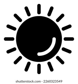 sun icon or logo isolated sign symbol vector illustration - high quality black style vector icons