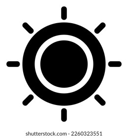 sun icon or logo isolated sign symbol vector illustration - high quality black style vector icons