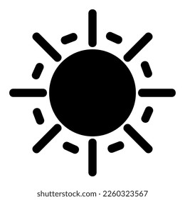 sun icon or logo isolated sign symbol vector illustration - high quality black style vector icons