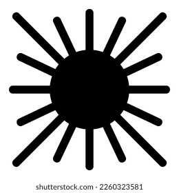 sun icon or logo isolated sign symbol vector illustration - high quality black style vector icons
