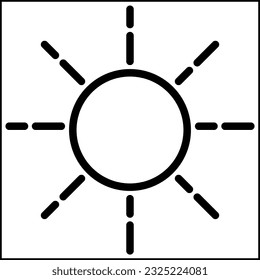 sun icon or logo isolated sign symbol vector illustration - high quality black style vector icons
