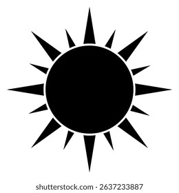 sun icon or logo isolated sign symbol vector, trendy style illustration for web and app..eps
