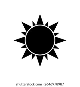 sun icon or logo isolated sign symbol, vector illustration for web and app..eps