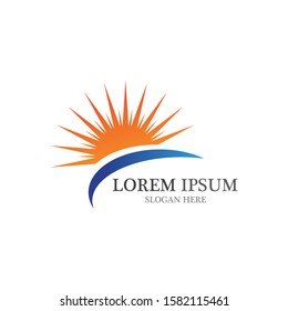 Sun Icon Logo and symbol