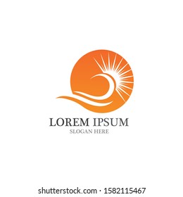 Sun Icon Logo and symbol