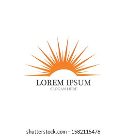 Sun Icon Logo and symbol