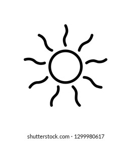 sun icon logo template