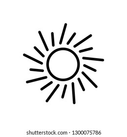 sun icon logo template
