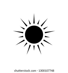 sun icon logo template 