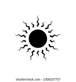 sun icon logo template 