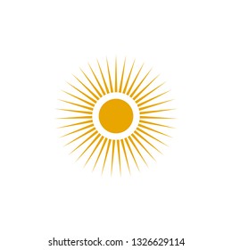 Sun icon logo template