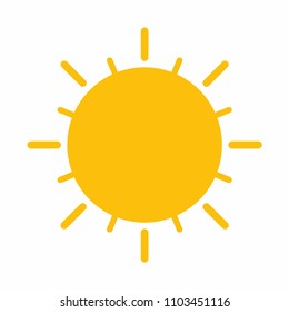 Sun icon logo vector
