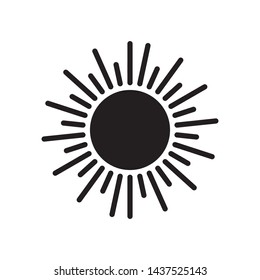 sun icon logo vector in trendy style template
